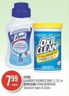 Shoppers Drug Mart LYSOL LAUNDRY DISINFECTANT (1.2L) or OXICLEAN STAIN REMOVER offer