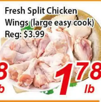 Seasons Foodmart Fresh split chicken wings (large easy cook) offer