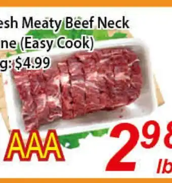 Seasons Foodmart Fresh meaty beef neck bone (easy cook) offer