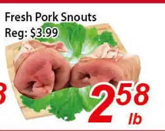 Seasons Foodmart Fresh pork snouts offer