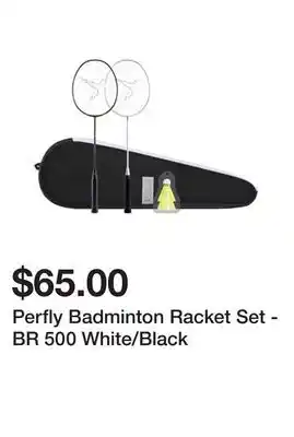 Decathlon Perfly badminton racket set - br 500 white/black offer