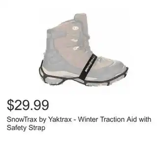 Costco Snowtrax by yaktrax - winter traction aid with safety strap offer