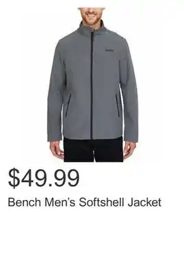 Costco Bench men's softshell jacket offer