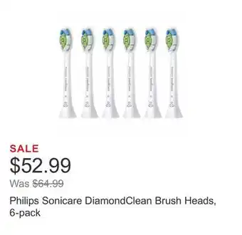 Costco Philips sonicare diamondclean brush heads, 6-pack offer