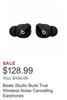 Costco Beats studio buds true wireless noise cancelling earphones offer