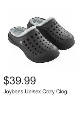 Costco Joybees unisex cozy clog offer