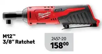 Bumper to Bumper Milwaukee m12 3/8 ratchet offer