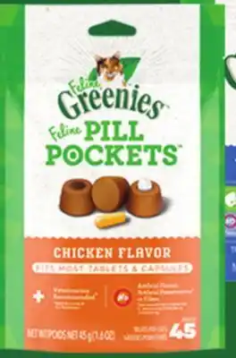 Petsmart Greenies feline pill pockets cat treats - chicken offer