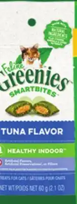 Petsmart Greenies feline greenies smartbites cat treats - tuna offer