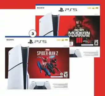 Real Canadian Superstore PS5 PLAYSTATION 5 SLIM CONSOLE WITH SPIDER-MAN 2 OR CALL OF DUTY: MODERN WARFARE III offer