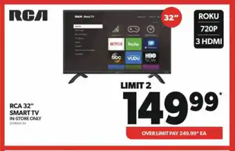 Real Canadian Superstore RCA 32" SMART TV offer