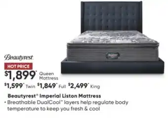 Dormez Vous Beautyrest imperial liston mattress offer