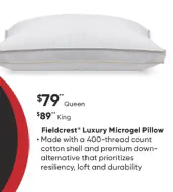 Dormez Vous Fieldcrest luxury microgel pillow offer