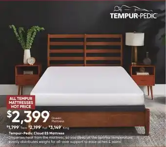 Dormez Vous Tempur-pedic cloud es mattress offer