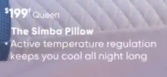 Dormez Vous The simba pillow offer