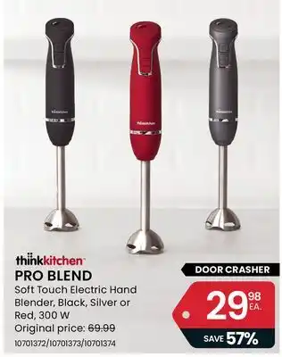 Stokes Pro blend soft touch electric hand blender offer