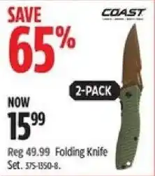 Canadian Tire Folding Knife Set offer