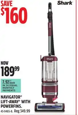 Canadian Tire Shark navigator lift-away with powerfins offer