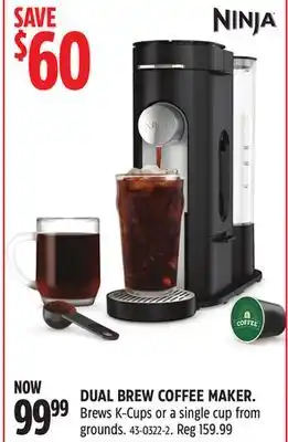 Canadian Tire Ninja dual brew coffee maker offer