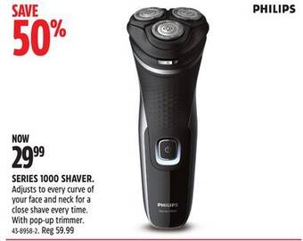 Canadian Tire Philips series 1000 shaver offer