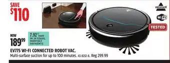 Canadian Tire Bissell ev775 wi-fi connected robot vac offer