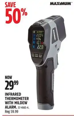 Canadian Tire Maximum infrared thermometer with mildew alarm offer