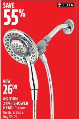 Canadian Tire Delta in2ition 2-in-1 shower head offer