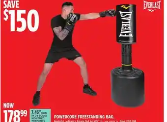 Canadian Tire Everlast powercore freestanding bag offer