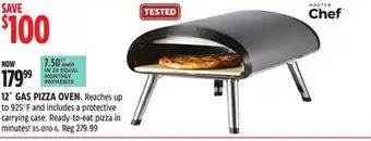 Canadian Tire Masterchef 12˝ gas pizza oven offer