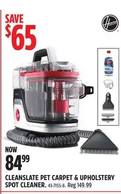 Canadian Tire Hoover cleanslate pet carpet & upholstery spot cleaner offer