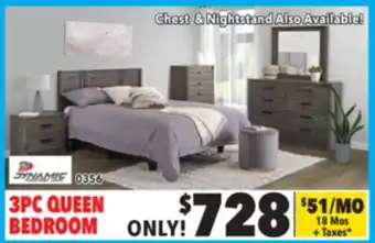 Surplus Furniture Alabaster oak 3-piece bedroom set offer