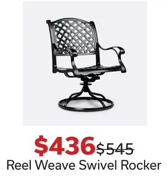 Dot Furniture Reel weave swivel rocker offer