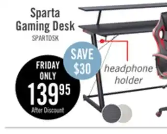 The Brick Sparta gaming desk - black offer