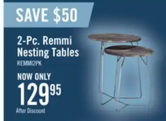 The Brick Remmi nesting tables offer