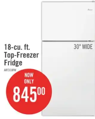 The Brick Amana 18 cu. ft. top-freezer refrigerator art318ffdw offer