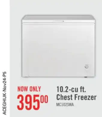 The Brick Midea 10.2 cu. ft. chest freezer mc102swar0rc1 offer