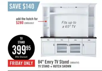 The Brick Emry 84 tv stand offer