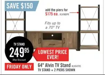 The Brick Alvin 64 tv stand offer