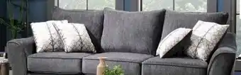 The Brick Febe chenille sofa - charcoal offer