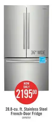 The Brick Frigidaire gallery 28.8 cu. ft. french-door refrigerator - grfn2853af offer