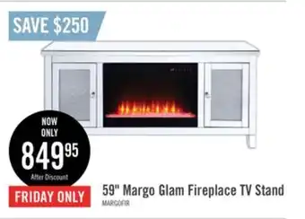 The Brick Margo glam electric fireplace offer