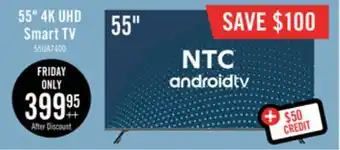 The Brick Ntc 55 uhd smart android tv offer