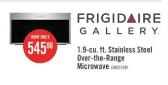 The Brick Frigidaire gallery 1.9 cu. ft. over-the-range microwave with sensor cook - gmos1964af offer