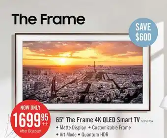 The Brick Samsung 65 4k the frame qled smart tv offer