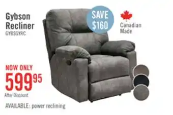 The Brick Gybson glider recliner - grey offer