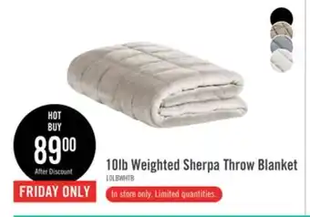 The Brick Weighted sherpa throw - ivory offer