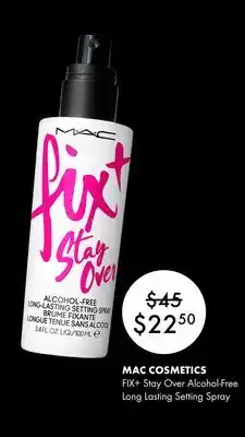 Sephora Fix+ stay over alcohol-free long lasting setting spray offer