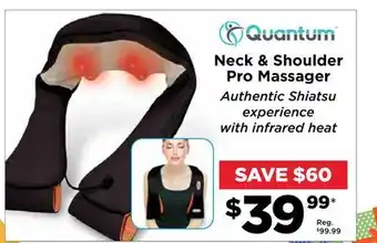 Showcase Quantum neck & shoulder pro massager offer