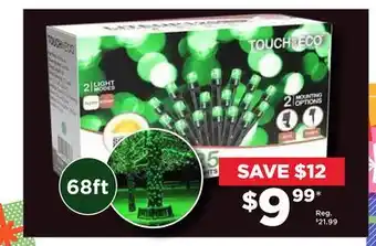 Showcase Touch of eco solar led string lights offer