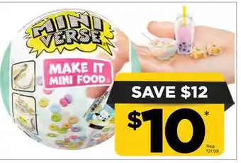 Showcase Mini verse make it mini food offer